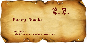 Mezey Nedda névjegykártya